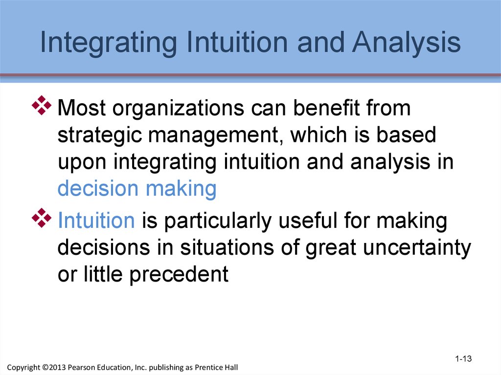 Integrating Intuition and Analysis