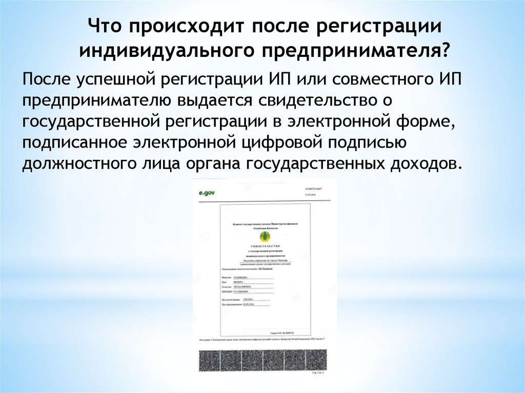 Какой государственный орган уполномоченный регистрировать индивидуальных предпринимателей