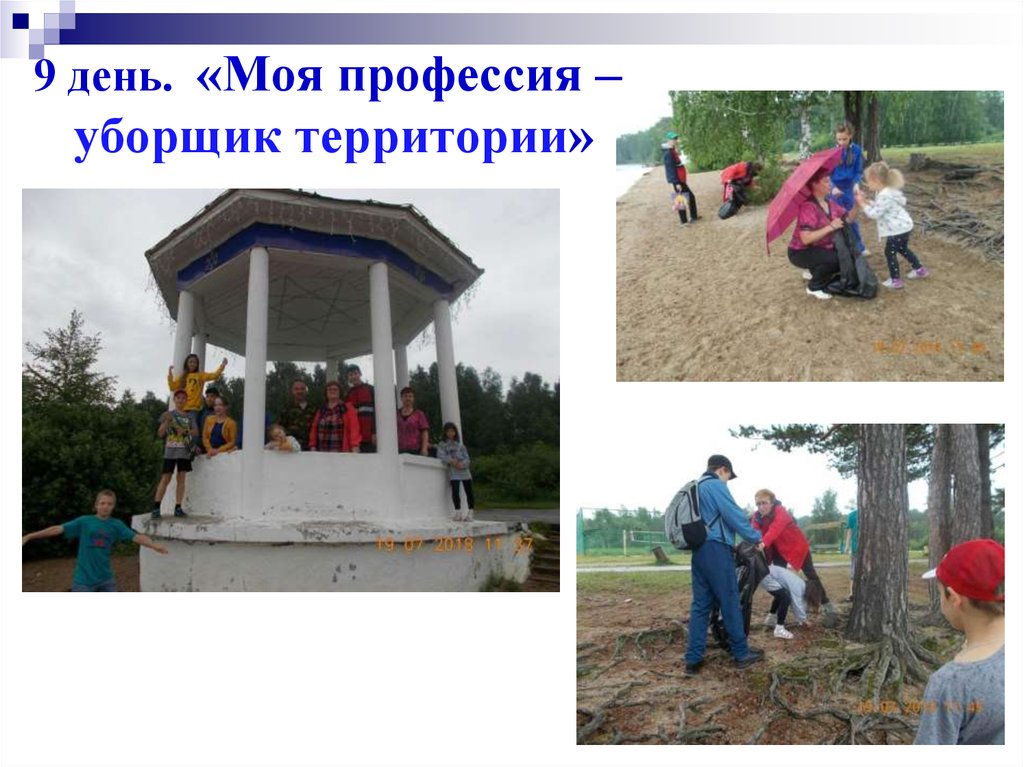 9 день. «Моя профессия – уборщик территории»