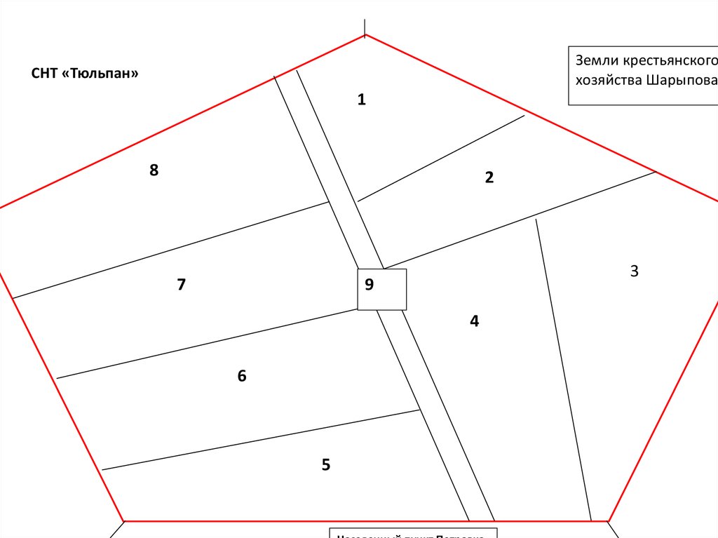 Кадастровая карта снт тюльпан