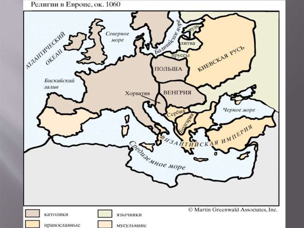 Карта европы по религиям
