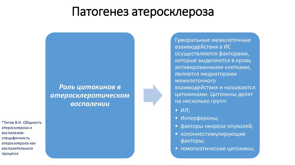 Патогенез атеросклероза