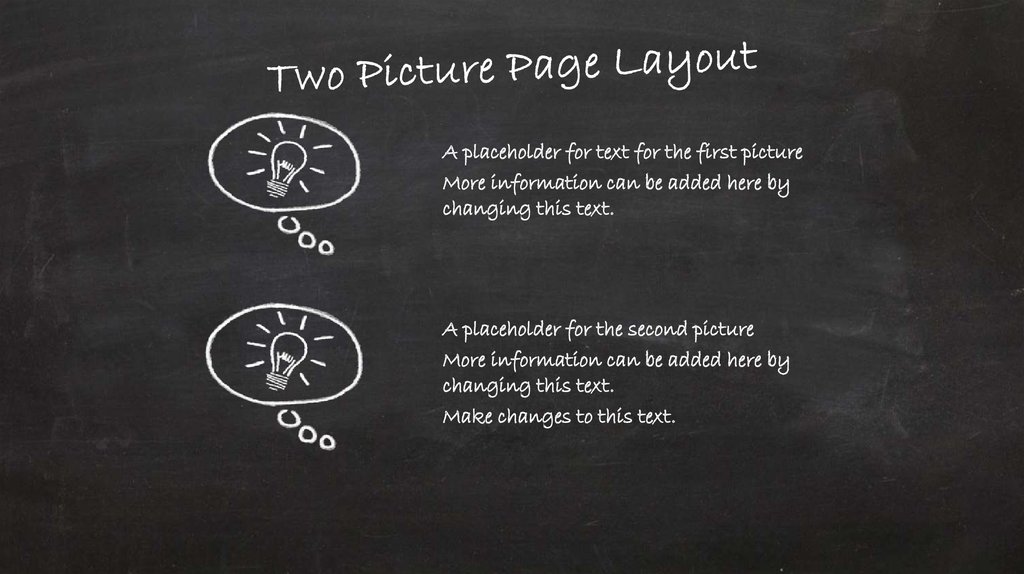 Two Picture Page Layout