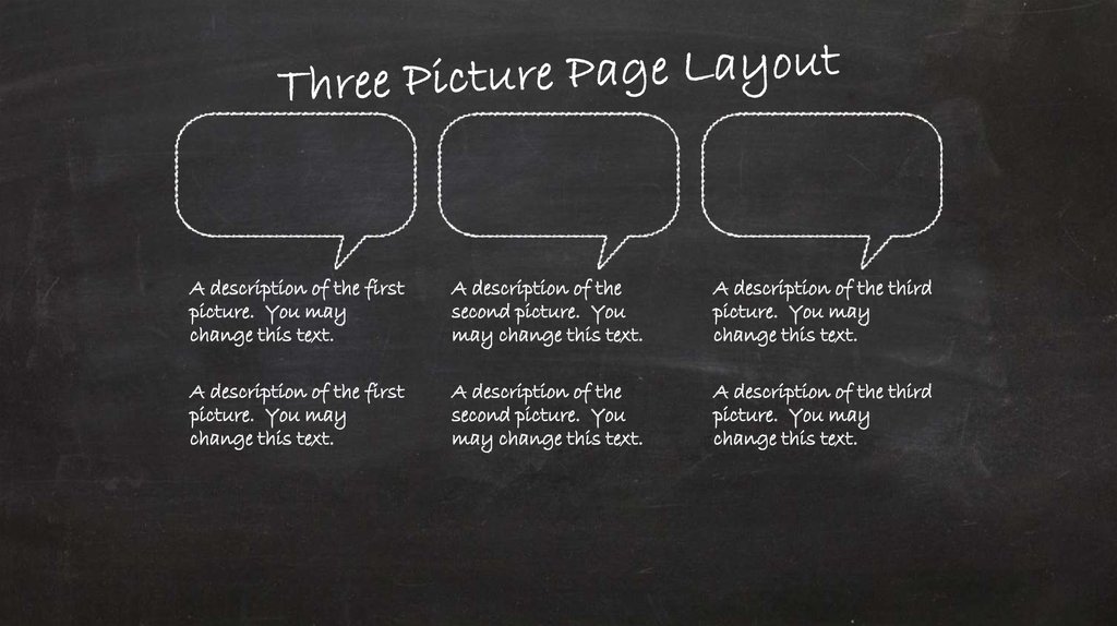 Three Picture Page Layout