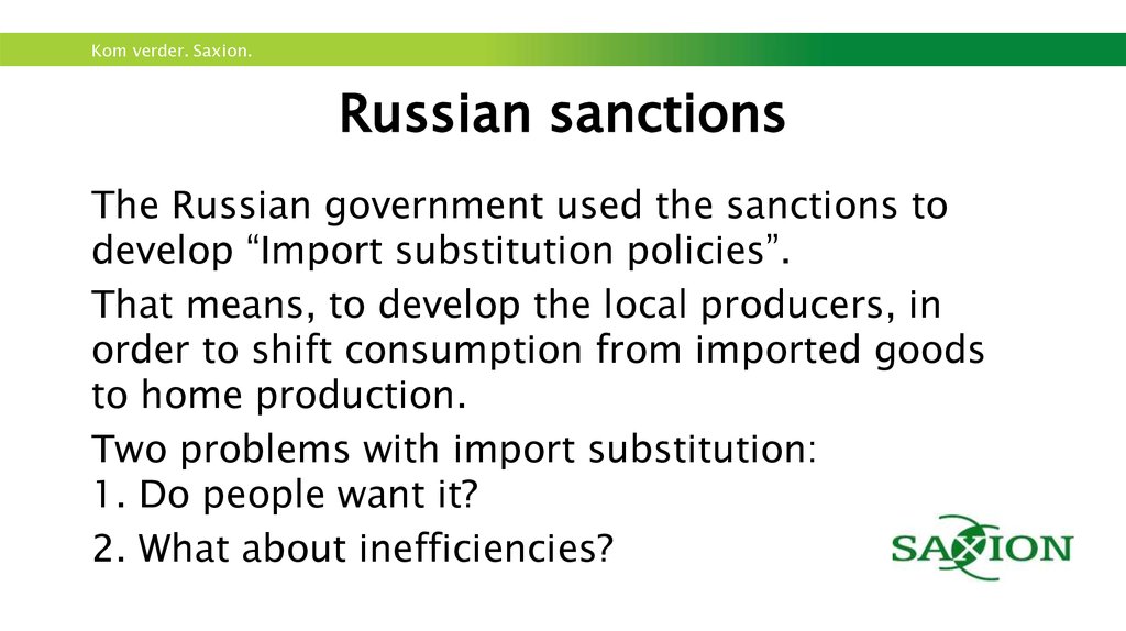 Russian sanctions