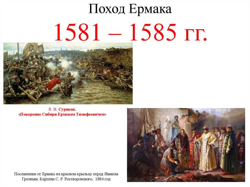 События истории 16 века россия. 1581—1585 Поход Ермака. Карта поход Ермака в Сибирь 1581. Поход Ермака 1581.