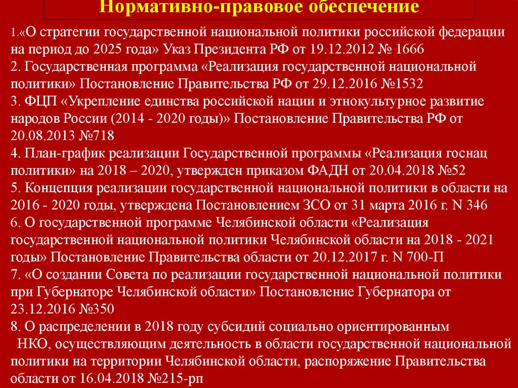 Стратегия государственной национальной политики до 2025 года