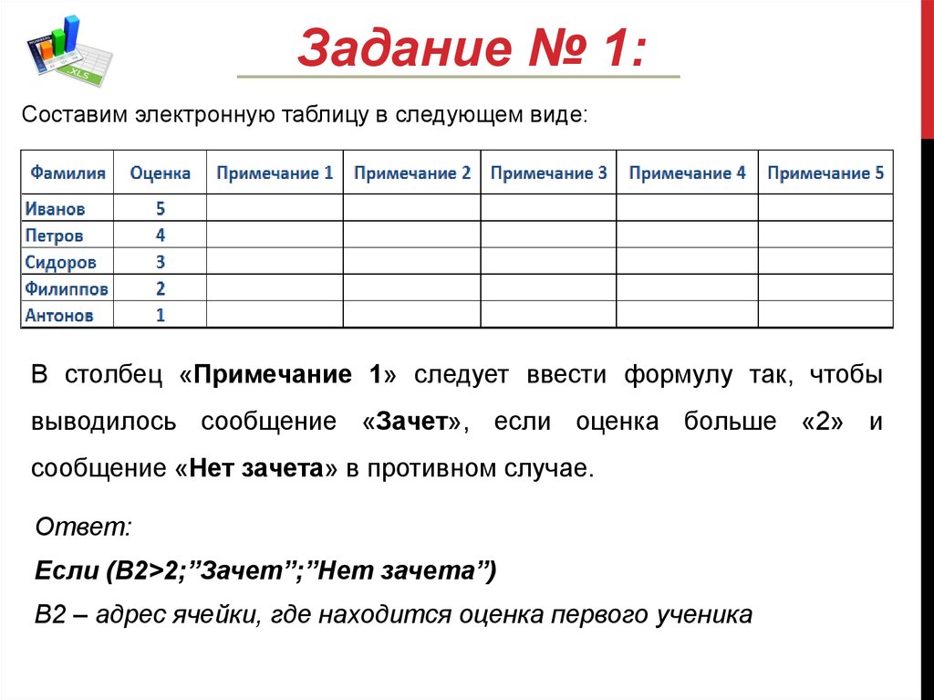 Логические функции в excel презентация