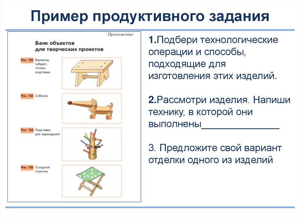 Объекты технического труда. Задания для урока технологии. Продуктивные задания по технологии. Пример продуктивного проекта. Примеры задания продуктивного типа.