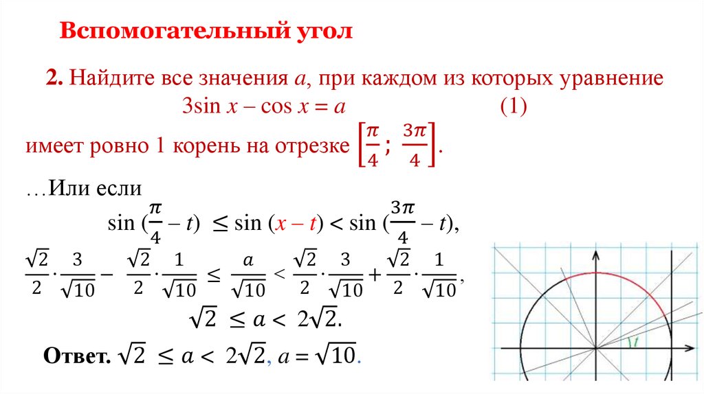 Вспомогательный угол