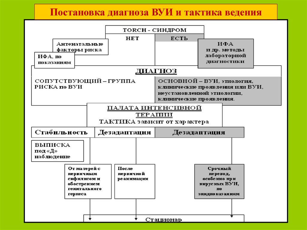 Схема постановки диагноза