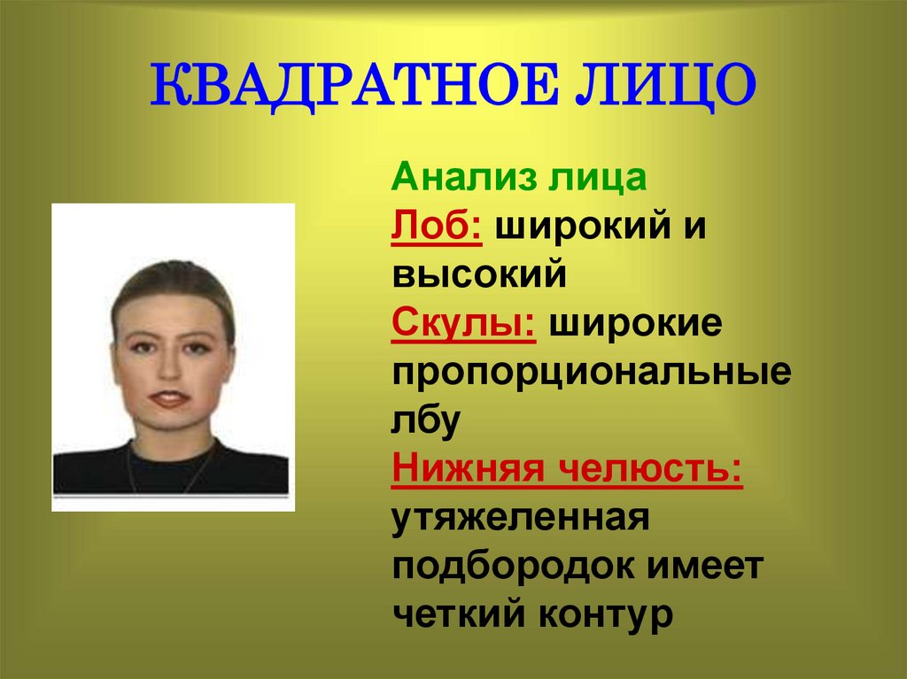 Анализ лица