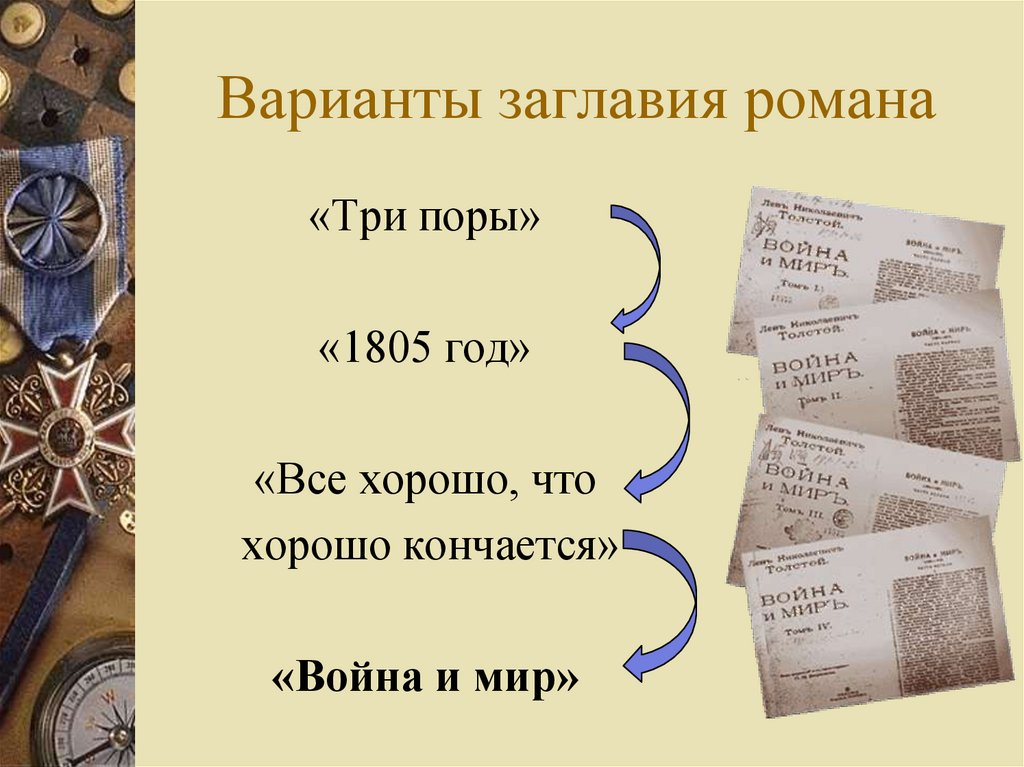 1805. Все хорошо что хорошо кончается война и мир. Варианты заглавия романа война и мир. Война и мир год написания. Война и мир Заголовок.