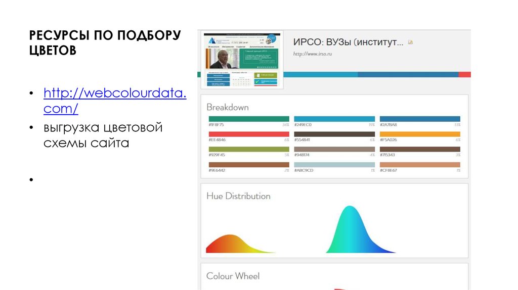 РЕСУРСЫ ПО ПОДБОРУ ЦВЕТОВ