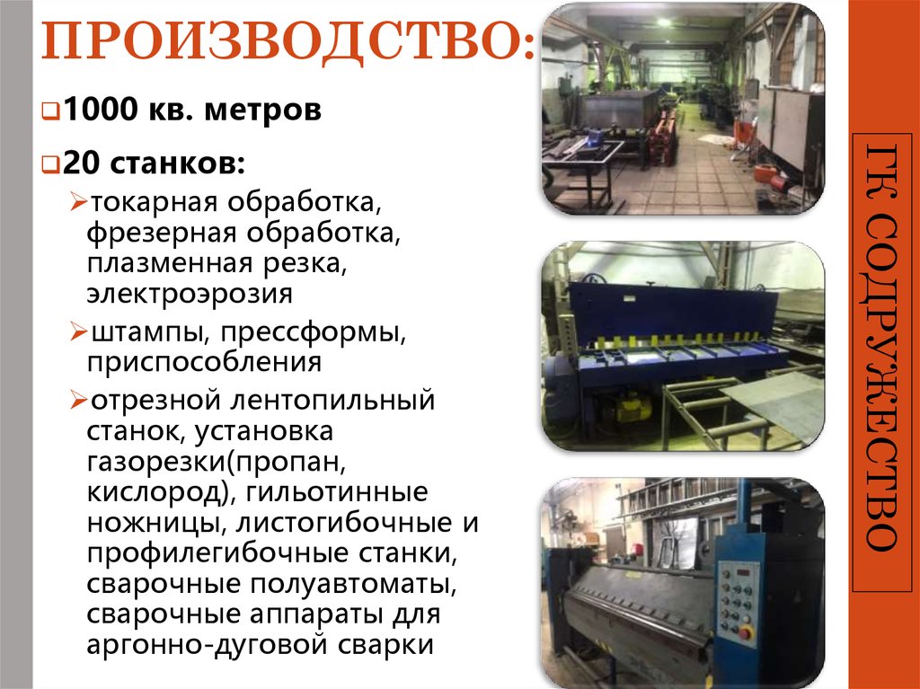 ПРОИЗВОДСТВО: