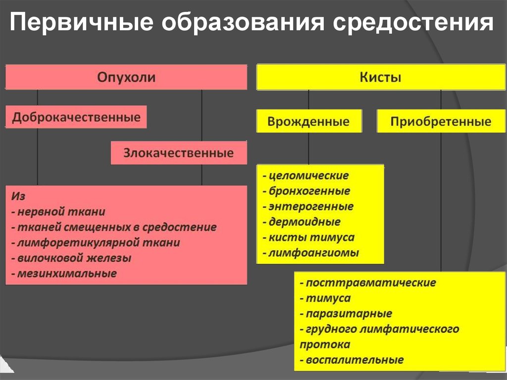 Кисты средостения презентация