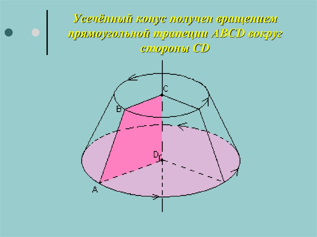 Найти основание усеченного конуса