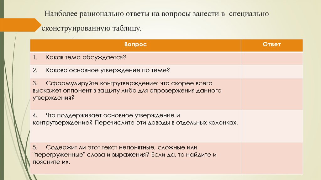 Основные утверждения. Утверждение и контрутверждение. Каково основное утверждение по теме?. Основное утверждение темы. Ответ вопрос утверждение.