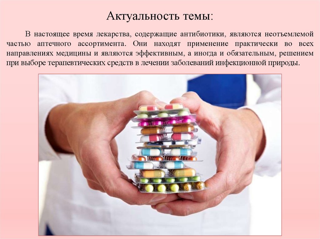 Курсовая работа по теме Значение лекарственных веществ и лекарственных форм, содержащих антибиотик