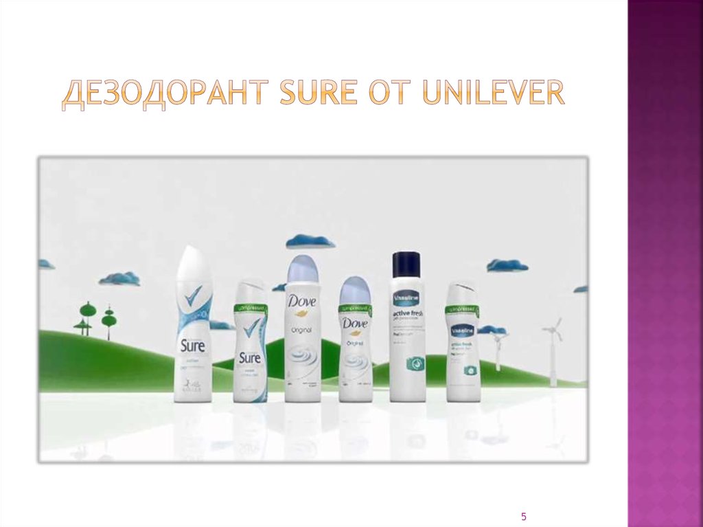 Дезодорант Sure от Unilever
