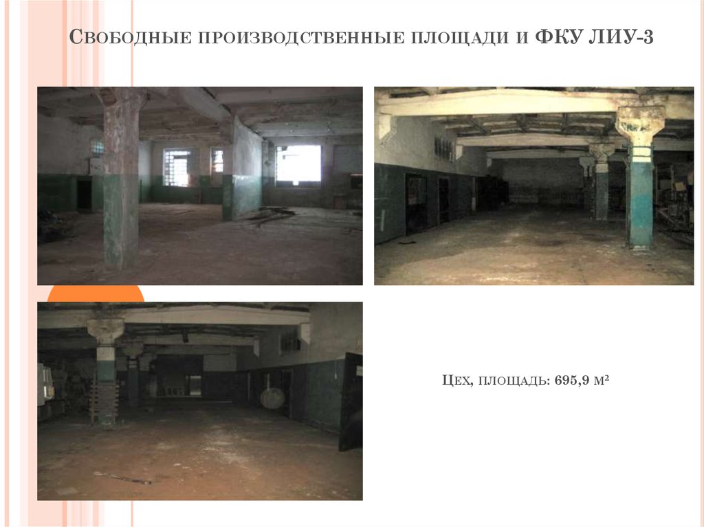 Свободные производственные площади и ФКУ ЛИУ-3