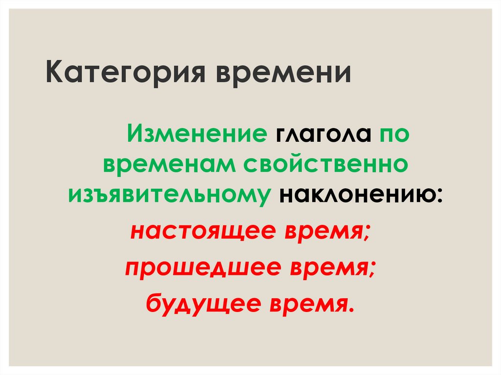 Инфинитив в изъявительном наклонении. Глаголы в изъявительном наклонении изменяются по временам. Изменение глаголов по временам в изъявительном наклонении. Изменениниглаголов по временам наклонению. Категория времени.