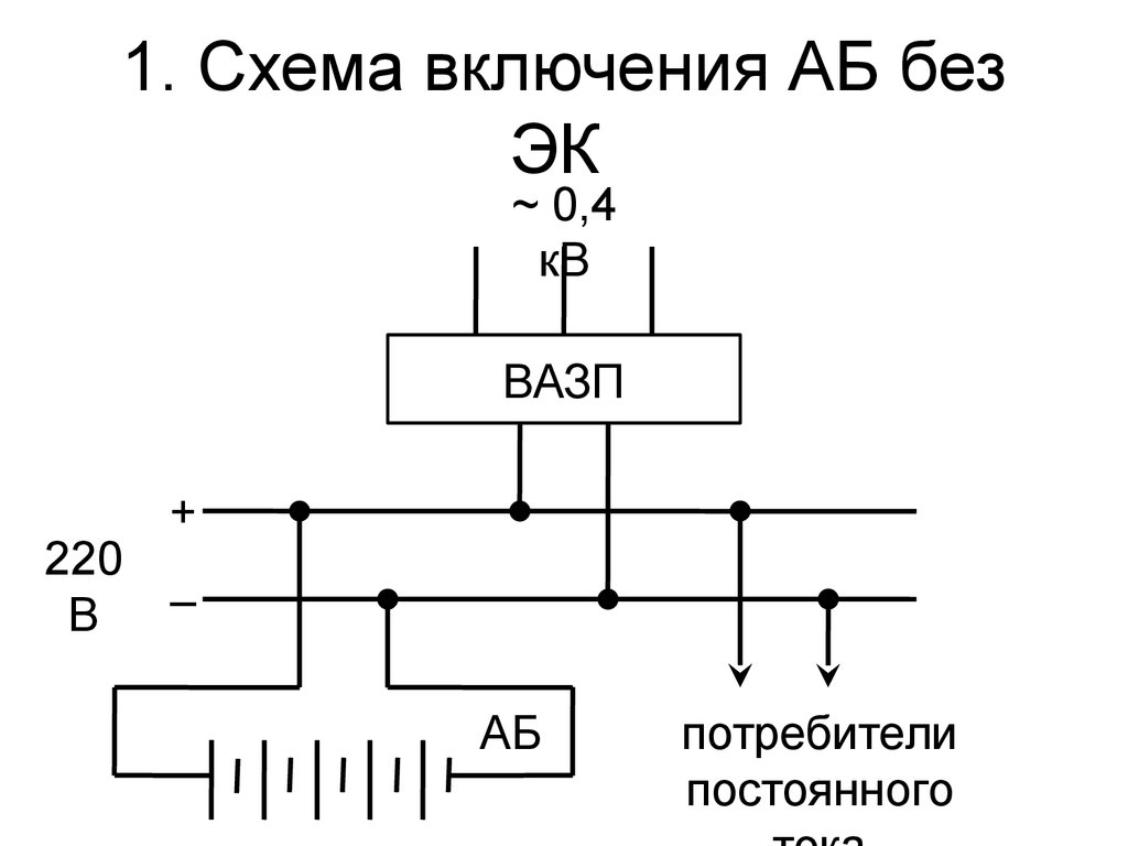 Восстановление электропитания