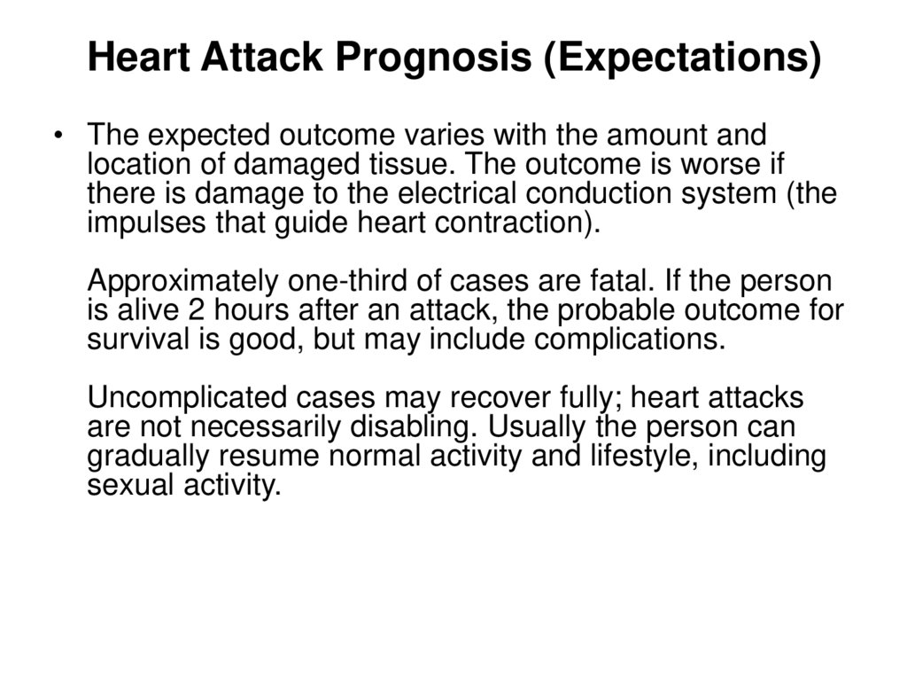 Heart Attack Prognosis (Expectations)