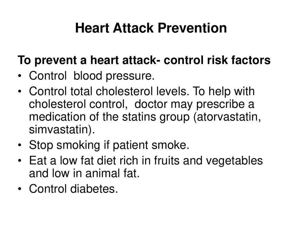 Heart Attack Prevention