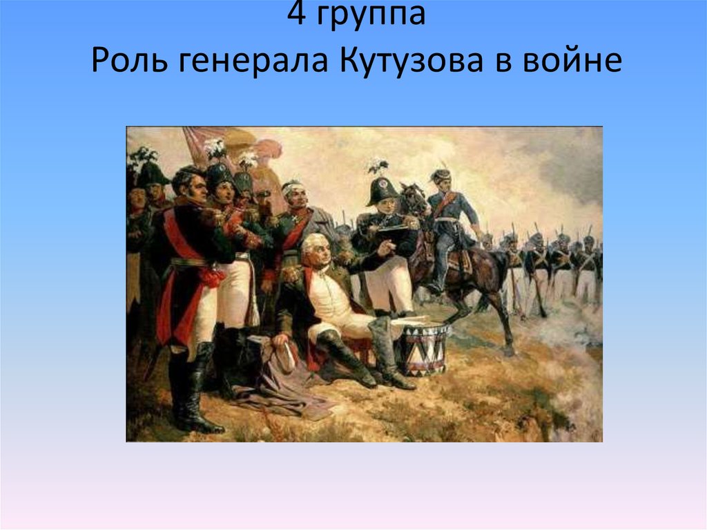 План кутузова в войне 1812