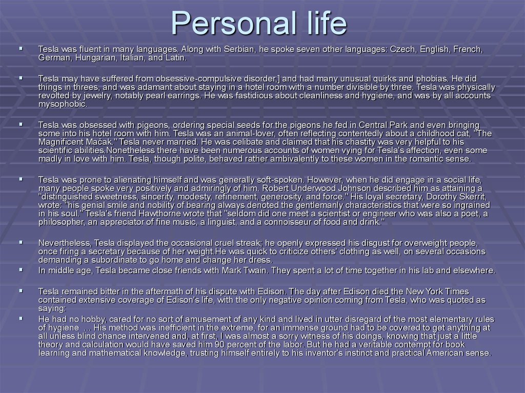 Personal life