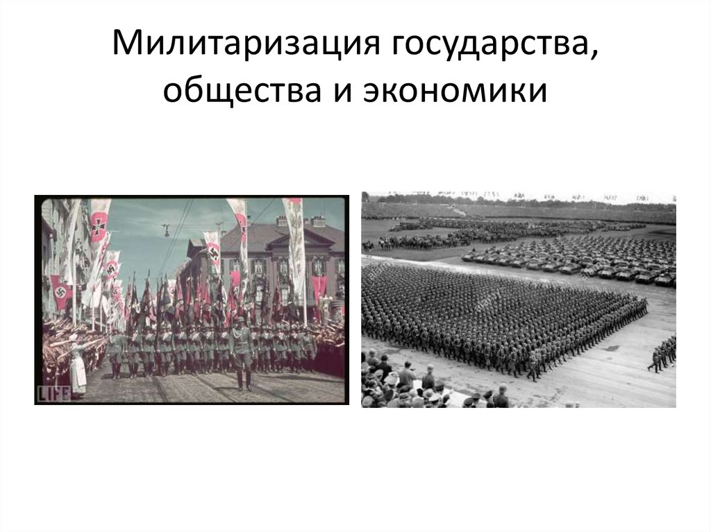 Милитаризация страны это