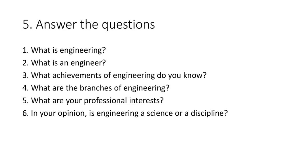 What does an engineer do