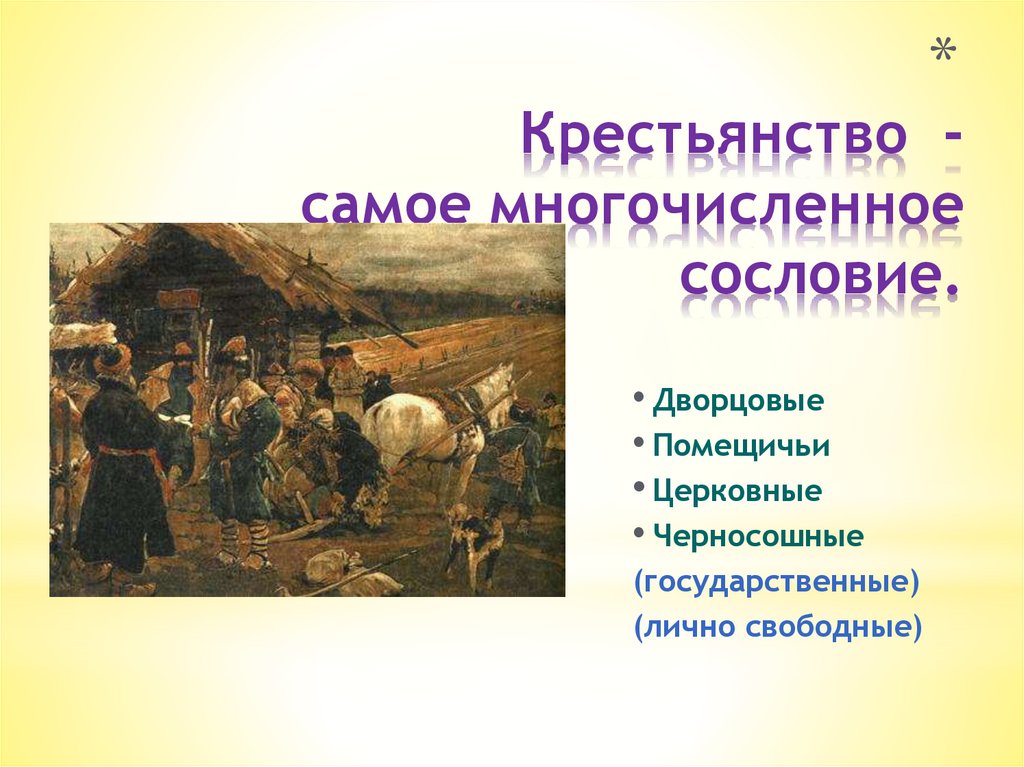 Крестьянство. Самое многочисленное сословие. Крестьянство - самое многочисленное сословие.. Символ крестьянства. Самое многочисленное сословие нового времени.