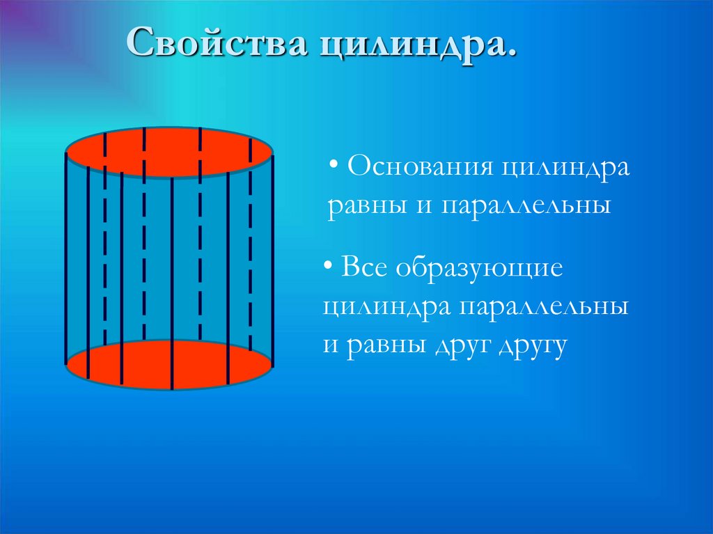 В цилиндре с площадью основания 100