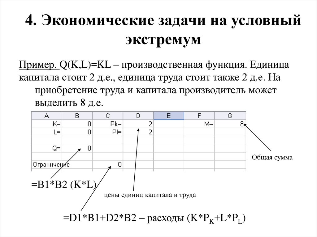 Задача экономическая ситуация