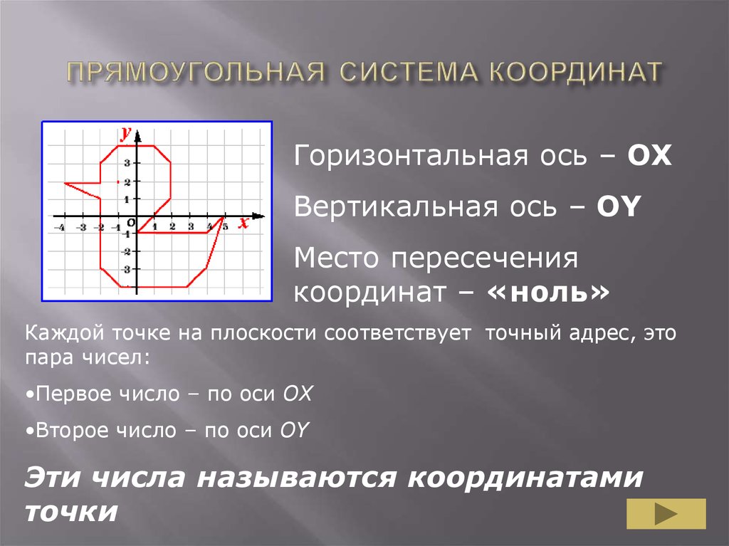 Система координат презентация