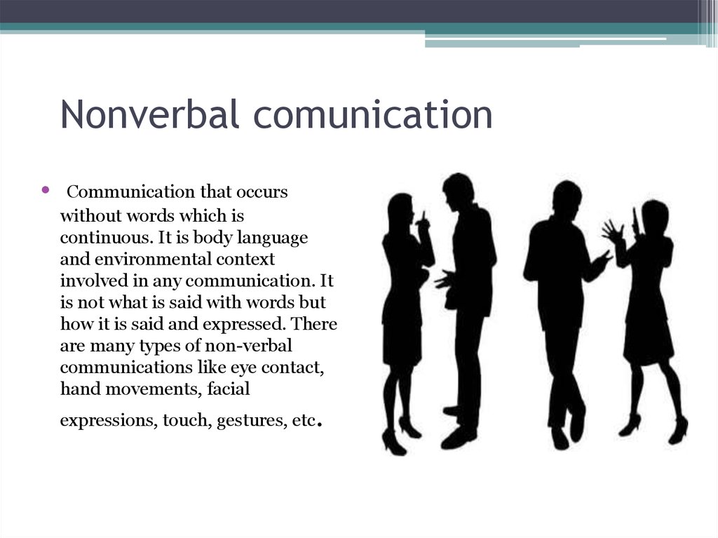 nonverbal communication during presentation