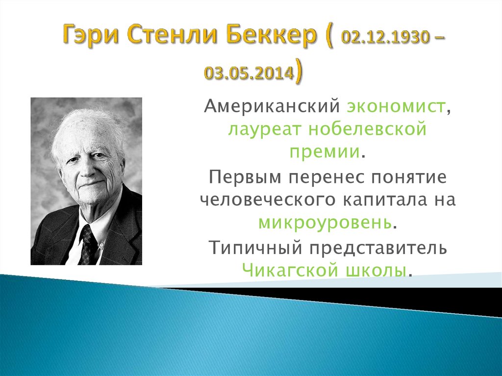 Каким именно творчеством увлекался беккер. Гэри Беккер человеческий капитал. Гэри Стэнли Беккер человеческий капитал. Гэри Беккер теория. Теодор Шульц и Гэри Беккер.