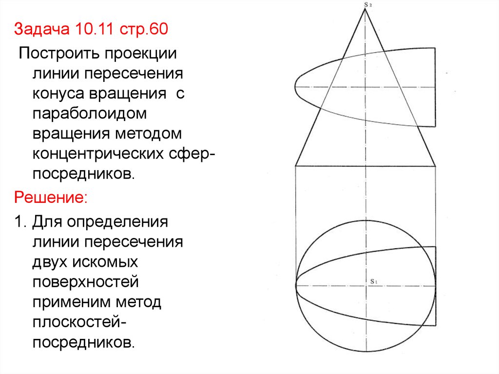 Для построения линии пересечения поверхностей изображенных на рисунке применяют способ