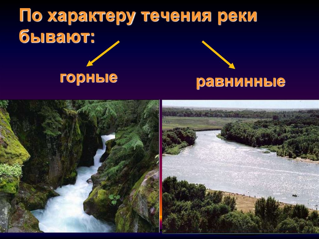 Бывает речным. Характер течения горные и равнинные реки. Равнинные реки и горные реки. Горные и равнинные реки России. Реки бываютравныне горные.