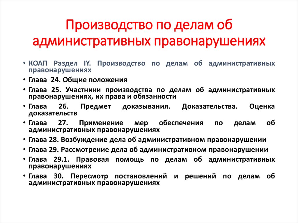 Участники производства по делам об административных правонарушениях презентация