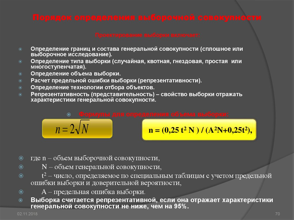 Свойство выборки отражать характеристики генеральной совокупности