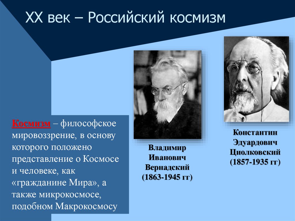 Космизм в русской философии. Философия русских космистов Циолковский.