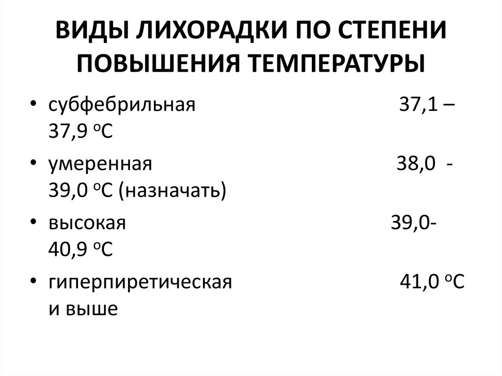 4 типа температура. Степени повышения температуры. Классификация лихорадки. Температура классификация. Классификация температуры тела.