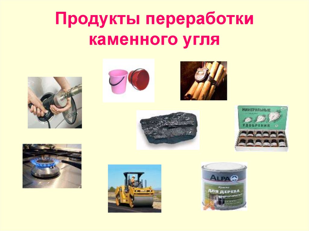 Продукты переработки угля