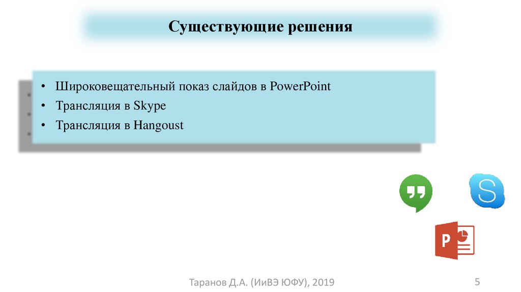 Средства демонстрации презентаций