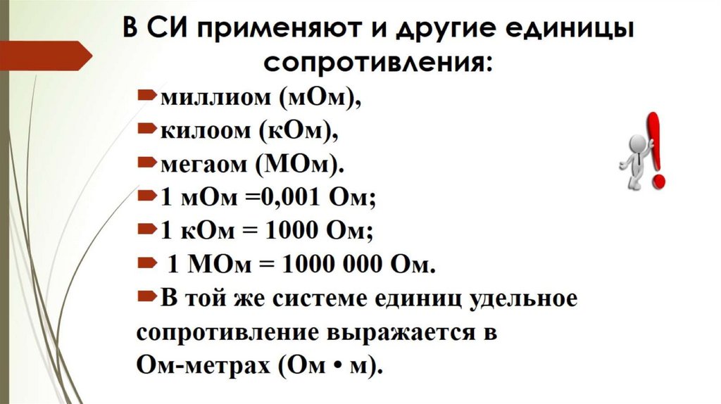 Электрическое сопротивление проводников единицы сопротивления 8 класс презентация