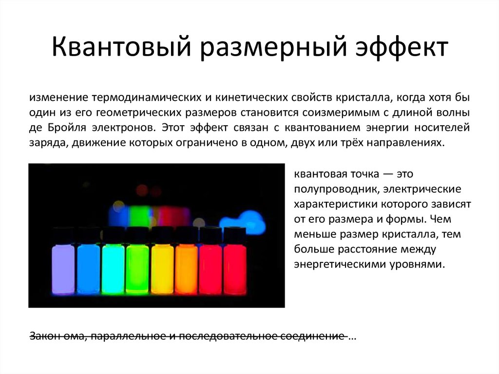 Изменение эффектов. Квантовый размерный эффект. Квантово размерные эффекты в наноструктурах. Квантоворазмерный эфыект. Классические и квантовые размерные эффекты.