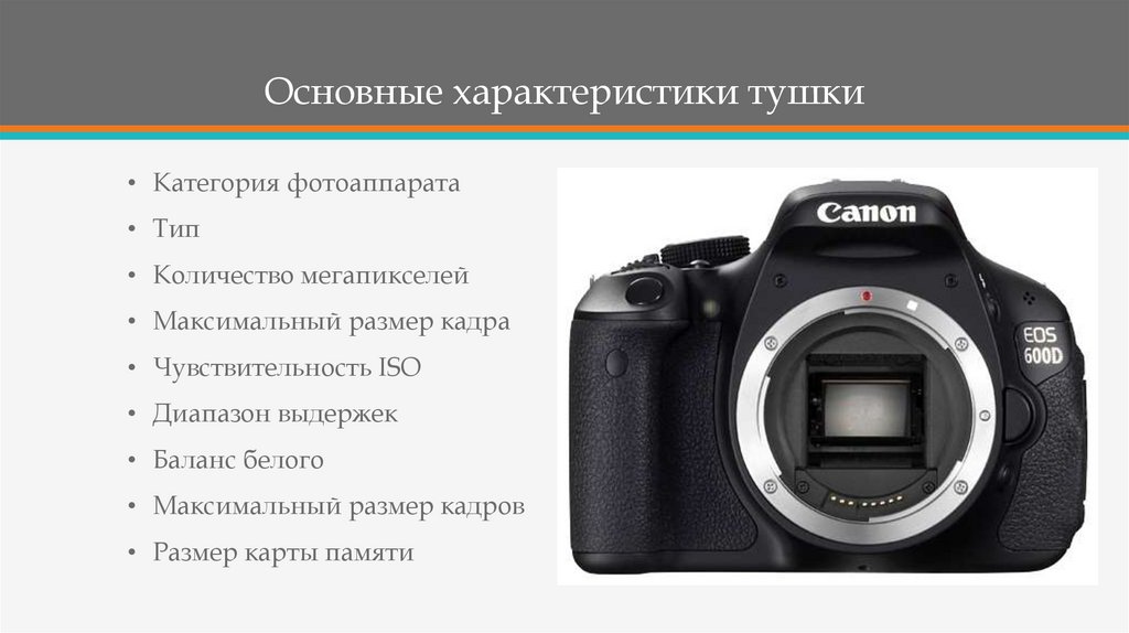 Типы фотоаппаратов